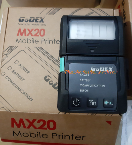 Máy in mã vạch cầm tay Godex MX20
