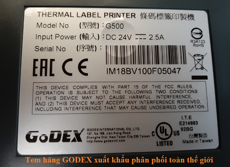Máy in Godex G500 taiwan - Copy