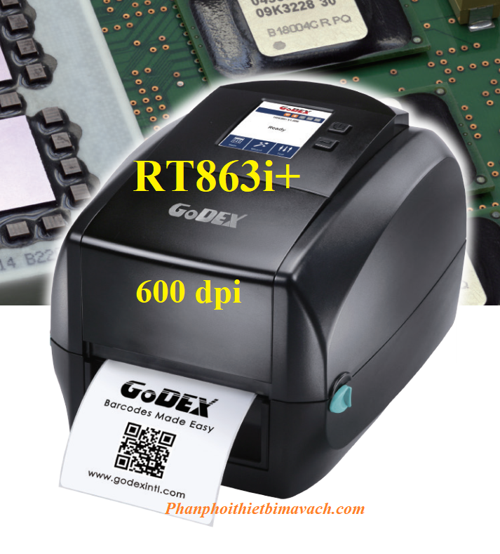 Máy in mã vạch GoDEX RT863i+